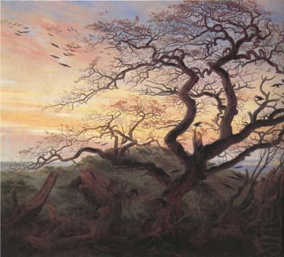 Caspar David Friedrich Tree with Crows (mk10) china oil painting image